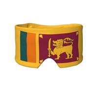 Antifaz para dormir con estampado de bandera de Sri Lanka, bloquea la luz, suave y cómodo, con diadema de pasta ajustable