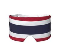 Antifaz para dormir con estampado de bandera de Tailandia, bloquea la luz, suave y cómoda, con diadema de pasta ajustable