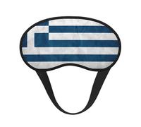 Antifaz para dormir con estampado de bandera griega para personas que duermen de lado, bonita máscara opaca para el hogar o viajes