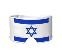 Antifaz para dormir con estampado de bandera israelí, bloquea la luz, suave y cómoda, con diadema de pasta ajustable