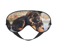 Antifaz para dormir con estampado de cachorro de pastor alemán, venda nocturna, cubierta suave para sombra de ojos para mujeres y hombres, para viajes, siesta y meditación