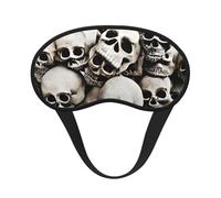 Antifaz para dormir con estampado de calavera mexicana para personas que duermen de lado, bonita máscara opaca para el hogar o viajes