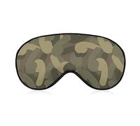 Antifaz para dormir con estampado de camuflaje con pene y con los ojos vendados, cómodo antifaz para dormir para viajes