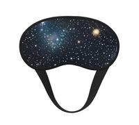 Antifaz para dormir con estampado de constelaciones de estrellas y galaxias para dormir de lado, bonita máscara opaca para el hogar o viajes