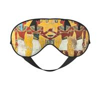 Antifaz para dormir con estampado de Egipto Antiguo con correa ajustable, cómoda cubierta para los ojos para viajes, yoga, siestas, dormir y relajarse