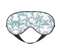 Antifaz para dormir con estampado de estrella de mar, máscara de ojos suave para el hogar y camping, bloquea la luz, cómoda para la mayoría de los usuarios