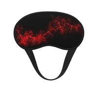 Antifaz para dormir con estampado de explosión roja y negra para dormir de lado, bonita máscara opaca para el hogar o viajes
