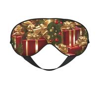 Antifaz para dormir con estampado de Feliz Navidad, para exteriores, interiores, viajes, camping, meditación, yoga, turno, trabajo, transpirable