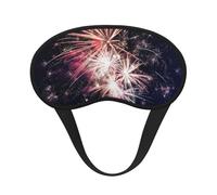 Antifaz para dormir con estampado de fuegos artificiales de explosión para dormir de lado, bonita máscara opaca para el hogar o viajes