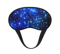Antifaz para dormir con estampado de galaxias y estrellas para personas que duermen de lado, bonita máscara opaca para el hogar o viajes