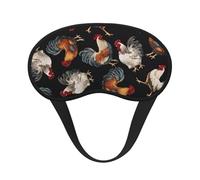 Antifaz para dormir con estampado de gallos franceses para personas que duermen de lado, bonita máscara opaca para ojos para el hogar o viajes