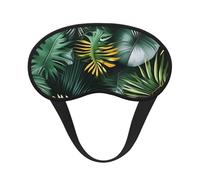 Antifaz para dormir con estampado de hojas de palma tropicales para personas que duermen de lado, bonita máscara opaca para el hogar o viajes