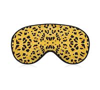 Antifaz para dormir con estampado de leopardo amarillo de guepardo supersuave para siestas, juego con los ojos vendados, cubierta de ojos D para hombres y mujeres, alivia el estrés ocular