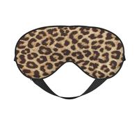 Antifaz para dormir con estampado de leopardo para mujeres y hombres, antifaz suave y cómoda con correa ajustable para viajes, yoga, siesta y dormir
