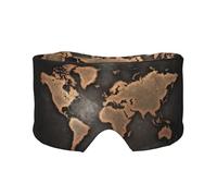Antifaz para dormir con estampado de mapa del mundo, suave y agradable a la piel, antifaz para dormir con bloqueo de luz para viajes, yoga y siesta