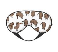 Antifaz para dormir con estampado de pájaro kiwi que bloquea la luz, vendas de moda para mujeres y hombres, avión o siesta