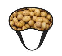 Antifaz para dormir con estampado de papas de jardín para personas que duermen de lado, bonita máscara opaca para ojos para el hogar o viajes