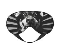 Antifaz para dormir con estampado de pata de gallo que bloquea la luz, vendas a la moda para mujeres y hombres, avión o siesta de viaje