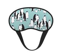 Antifaz para dormir con estampado de pingüinos para dormir de lado, bonita máscara opaca para el hogar o viajes