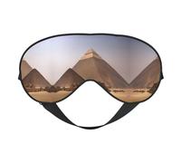 Antifaz para dormir con estampado de pirámides de Egipto, suave y transpirable, para viajes, trabajo por turnos y meditación