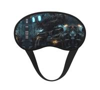 Antifaz para dormir con estampado de robot futuro, cómoda cubierta para los ojos, bloqueo de luz, perfecta para viajes, meditación y camping