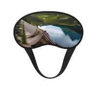 Antifaz para dormir con estampado del parque nacional de los glaciares para personas que duermen de lado, máscara opaca en forma de copa, para hombres y mujeres