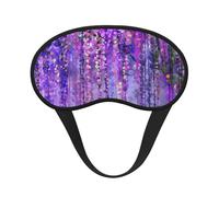 Antifaz para dormir con estampado floral de árbol para personas que duermen de lado, bonita máscara opaca para el hogar o viajes