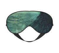Antifaz para dormir con estampado inspirado en la bruja del mar, para exteriores, interiores, viajes, camping, meditación, yoga, turno, trabajo, transpirable