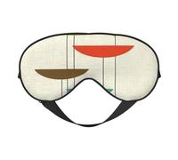 Antifaz para dormir con estampado moderno de mediados de siglo, cómodo, para hombres y mujeres, ligero, para viajes, siesta, meditación, yoga, trabajo