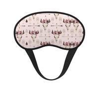 Antifaz para dormir con estampado tribal de calavera de toro, cubierta contorneada para dormir de lado, banda elástica ajustable