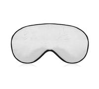 Antifaz para dormir con fondo blanco profundo, para mujeres y hombres, correa ajustable, cubierta de ojos vendados, para viajes, yoga, siesta, trabajo