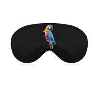 Antifaz para dormir con forma de pájaro loro colorido, antifaz para bloquear la luz, antifaz con correa ajustable para mujeres y hombres
