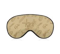 Antifaz para dormir con forma de pan ajustable, antifaz para dormir con forma de panadero, suave y opaco, para hombres y mujeres, para dormir toda la noche