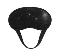 Antifaz para dormir con galaxia negra y blanca, poliéster suave, antiluz, elegante, adecuado para hombres y mujeres, para el trabajo diario y viajes al aire libre.