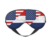 Antifaz para dormir con la bandera de los Países Bajos, antifaz para dormir con bloqueo de luz, antifaz suave sin presión con correa elástica para el hogar, viajes, oficina, siesta, yoga.