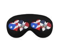 Antifaz para dormir con la bandera de República Dominicana del Estado de PR y la bandera de República Dominicana
