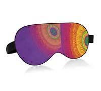 Antifaz para dormir con mandalas de colores brillantes, antifaz para dormir y venda para los ojos con diadema elástica, suave y cómodo, para dormir, para siesta de yoga de viaje