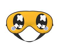 Antifaz para dormir con ojos tristes y llorosos, antifaz negro con diseño de dibujos animados, bloqueador de luz, antifaz para dormir de noche, suave, sin presión, con correa elástica para el hogar,