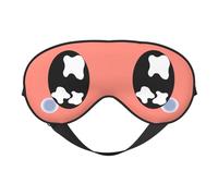 Antifaz para dormir con ojos tristes y llorosos, antifaz negro con diseño de dibujos animados, bloqueador de luz, antifaz para dormir de noche, suave, sin presión, con correa elástica para el hogar,