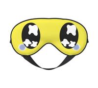 Antifaz para dormir con ojos tristes y llorosos, antifaz negro con diseño de dibujos animados, bloqueador de luz, antifaz para dormir de noche, suave, sin presión, con correa elástica para el hogar,