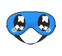 Antifaz para dormir con ojos tristes y llorosos, antifaz negro con diseño de dibujos animados, bloqueador de luz, antifaz para dormir de noche, suave, sin presión, con correa elástica para el hogar,