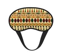 Antifaz para dormir con patrón africano tradicional, estilo bohemio, diseño opaco, ultra suave y cómodo para hombres y mujeres