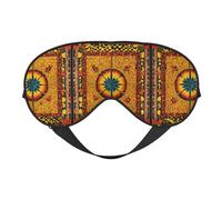 Antifaz para dormir con patrón nativo americano, ajustable, transpirable, a la moda para una experiencia de sueño cómoda