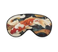 Antifaz para dormir con peces japoneses, para nadar, para mujeres y hombres, correa ajustable, cubierta de ojos vendados, para viajes, yoga, siesta, trabajo