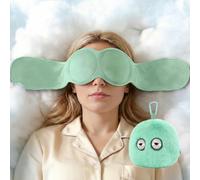 Antifaz para dormir con peso con presión suave, ligera, suave, transpirable y agradable al tacto, opacidad perfecta para sueño profundo, viajes, meditación y yoga, lavable y portátil (verde claro