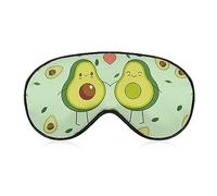 Antifaz para dormir con texto en inglés "I Love Avocades" para hombres, mujeres, adolescentes, niños, para dormir por la noche, comodidad para viajes, yoga, siesta