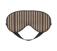 Antifaz para dormir con tiras marrones, ajustable, transpirable, a la moda, para una experiencia de sueño cómoda