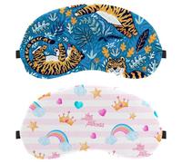 Antifaz para dormir de 2 piezas de Cute Elements Little Princess para dormir de lado, máscara de dormir, máscara de bloqueo de luz, cubierta suave para viajes, siesta, avión
