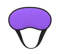Antifaz para dormir de color morado claro, de poliéster suave, antiluz, elegante, adecuado para hombres y mujeres, para el trabajo diario y viajes al aire libre.