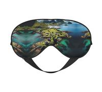 Antifaz para dormir de las Islas Noruegas, ajustable, transpirable, a la moda, para una experiencia de sueño cómoda